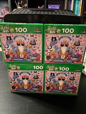 Cat puzzles x4